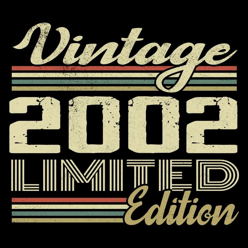 Anniversary 22 Years Vintage 2002 Gift 2002