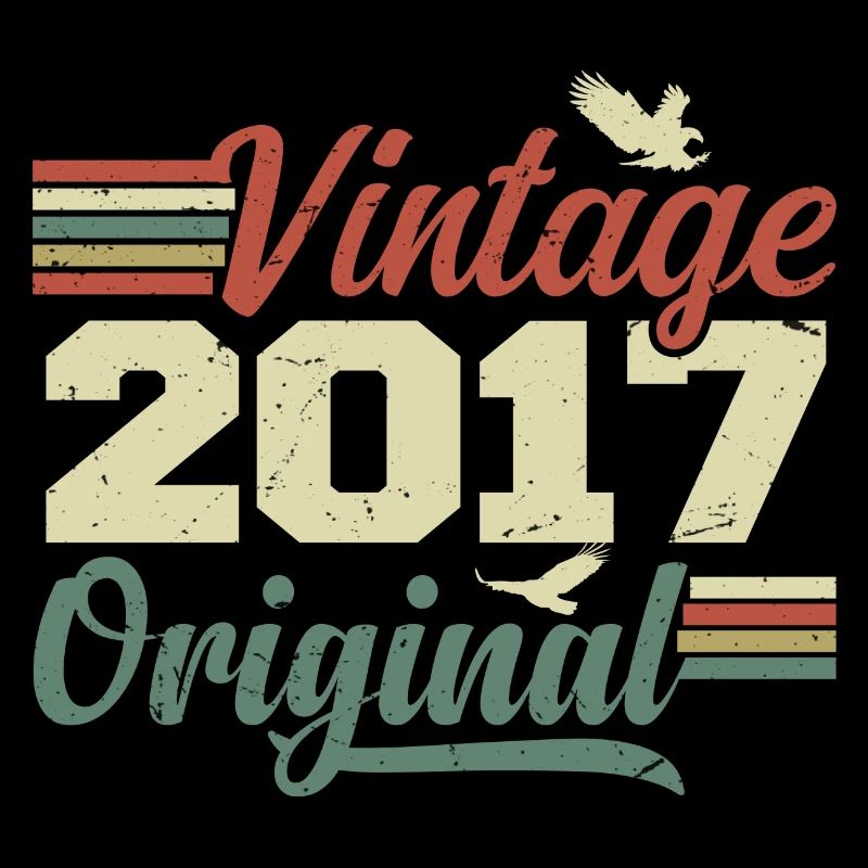 Vintage 2017 Retro Jubiläumsgeschenk