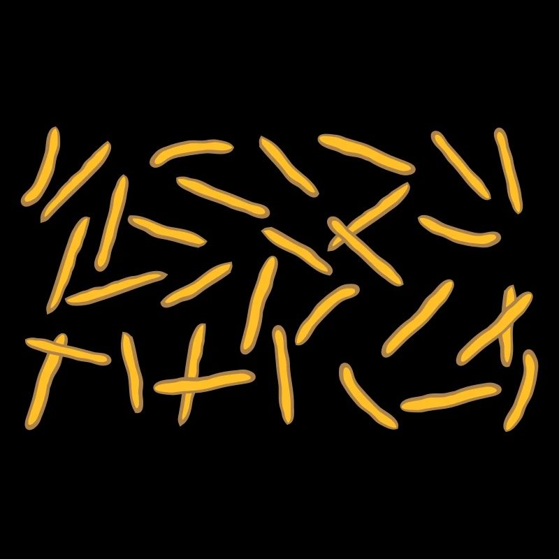 Français Fries Rain Pattern