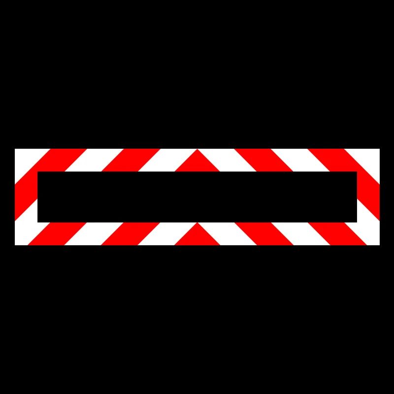 Cadre Rouge Blanc Note Avertissement Chantier de Construction