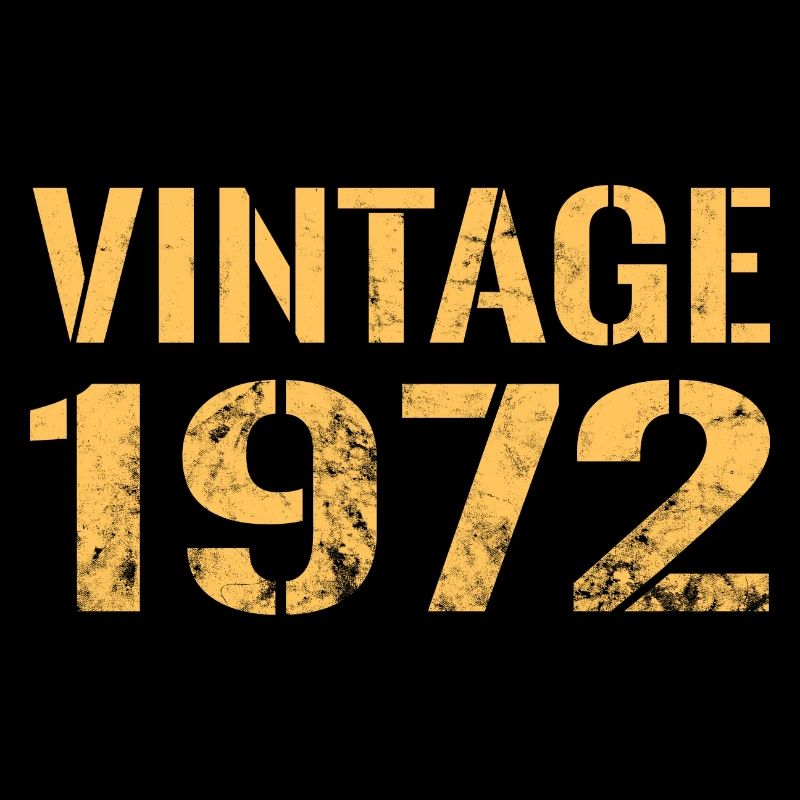 1972 Anniversaire Retro Vintage Cadeau