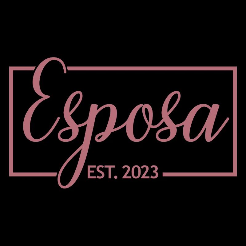 Esposa Est. 2023 Ehefrau wird Braut Paar Hochzeit