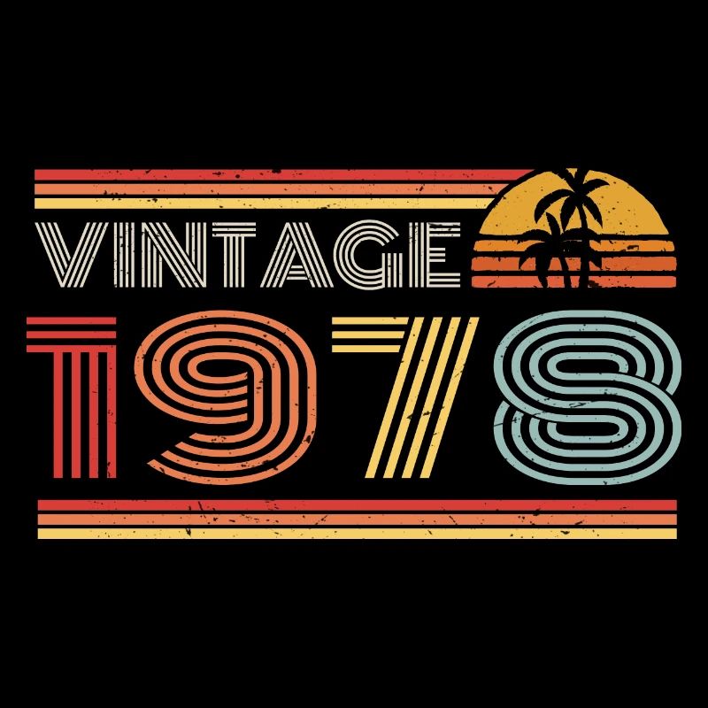 1978 Tenue d’anniversaire en édition limitée 1978 vintag