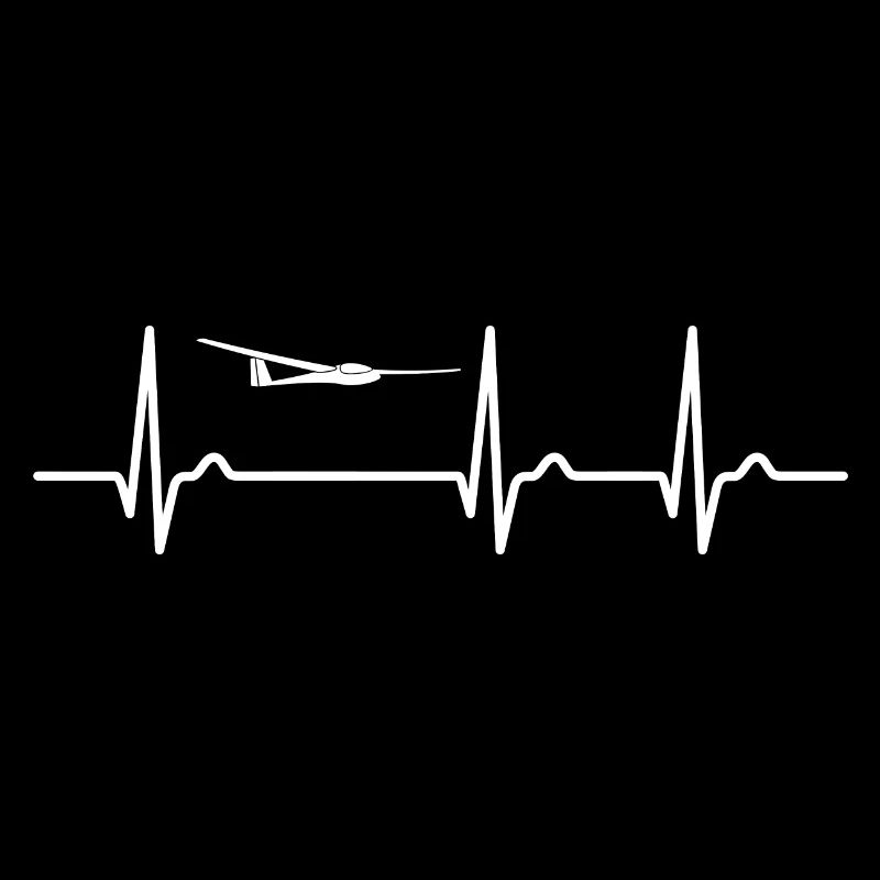 Courbe ECG - Courbe cardiaque - Planeur pilote Planeur