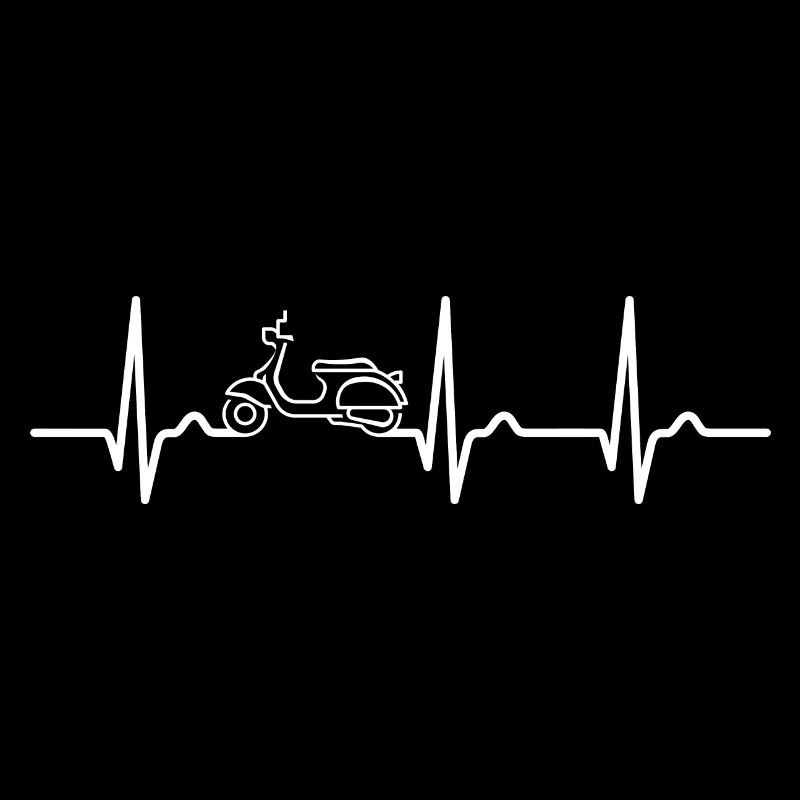 Courbe ECG - Courbe cardiaque - Scooter