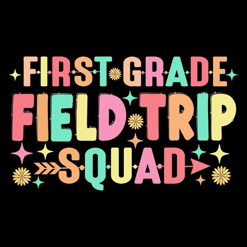 First Grade Field Trip Squad Teacher Students