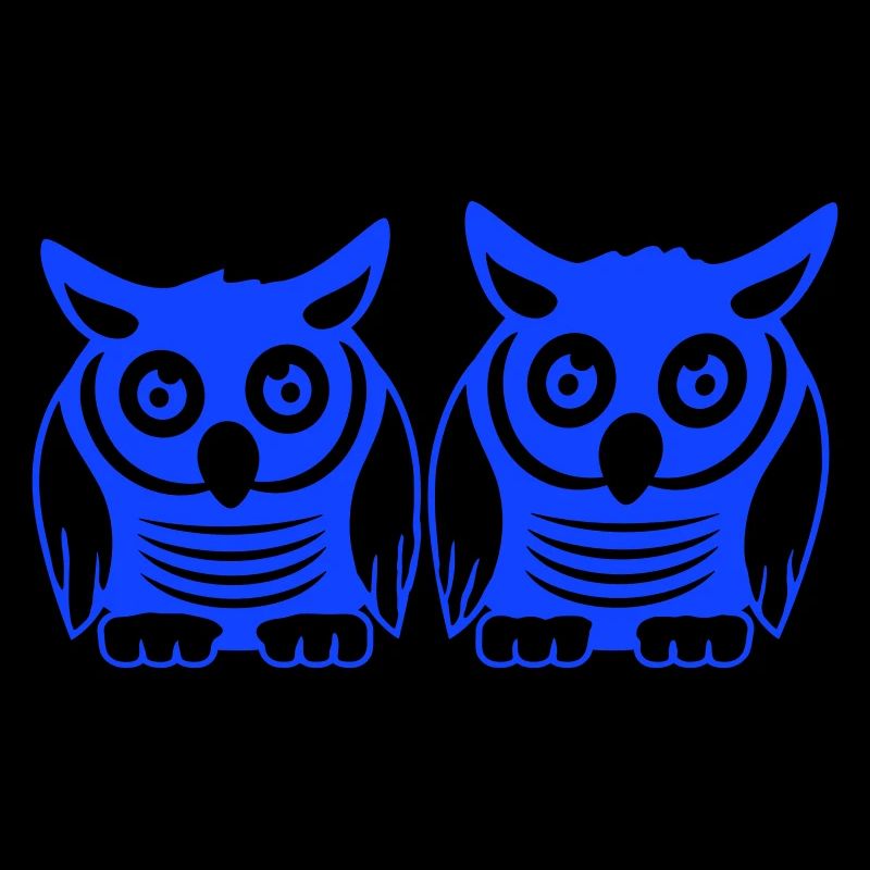 2 Eulen Team Vogel Freunde zwei Schleiereulen Crew