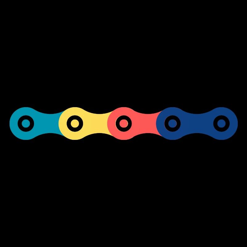 Chaines vélo colorée