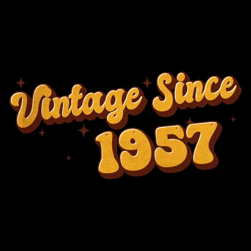 Vintage since 1957 66 Years Old - Groovy 66th