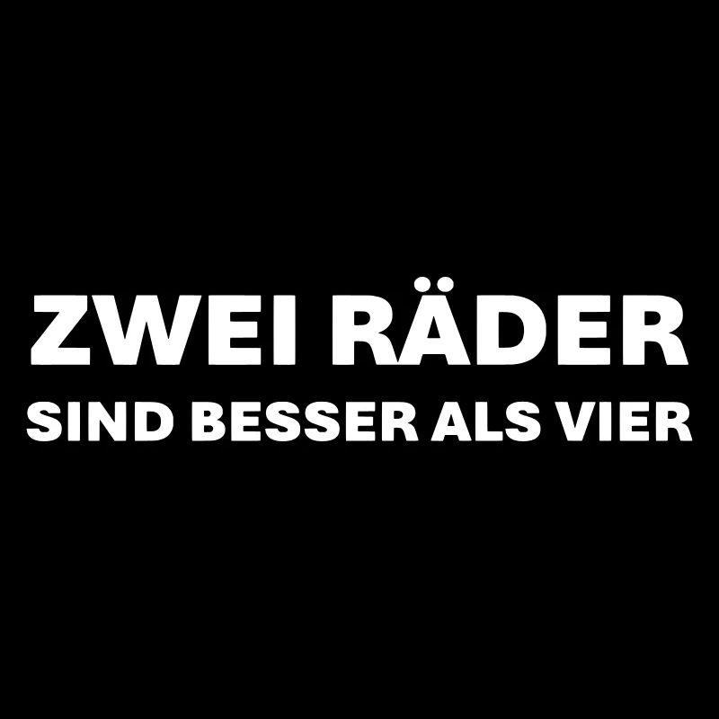 Zwei Räder sind besser als vier