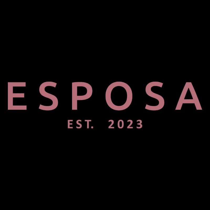 Esposa Est. 2023 Ehefrau wird Braut Paar Hochzeit