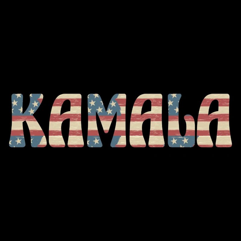 Kamala American flag in the text