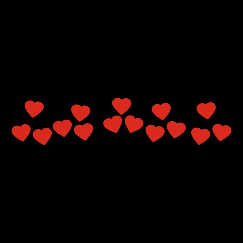 Coeurs rouges effrontés