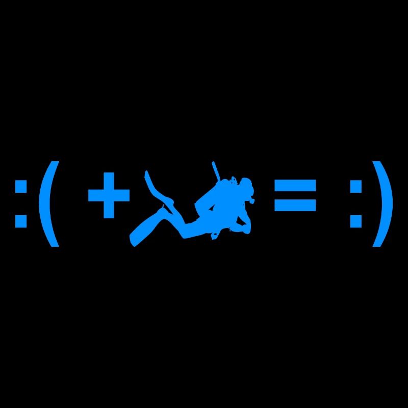 Diver Silhouette Gift Humor