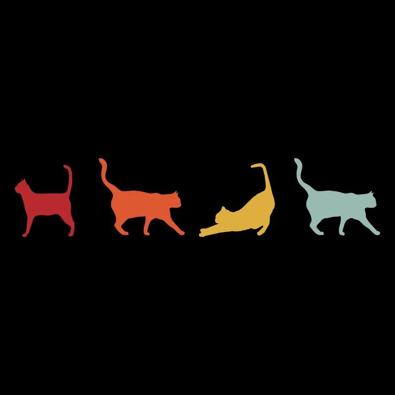 Cat Vintage Retro