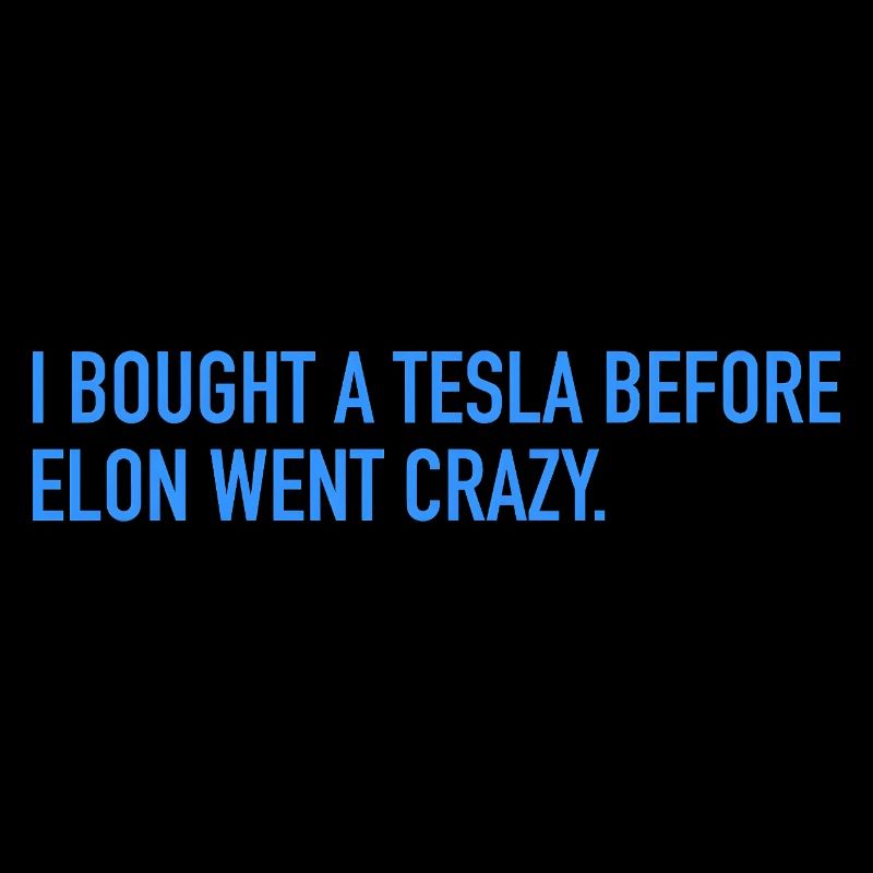 I bought an electric car before he went crazy