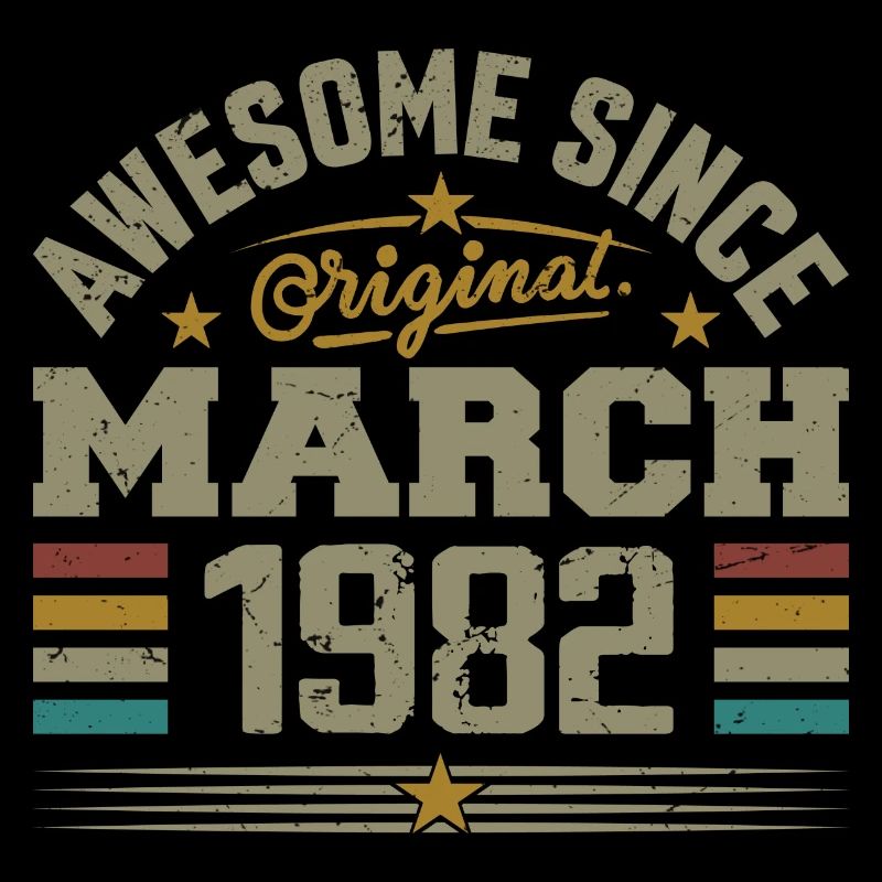March 1982 Birthday Vintage 1982 Gift Idea