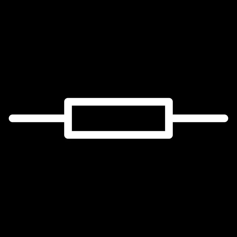 Électronique de résistance du symbole du circuit - CHANGEMENT DE COULEUR