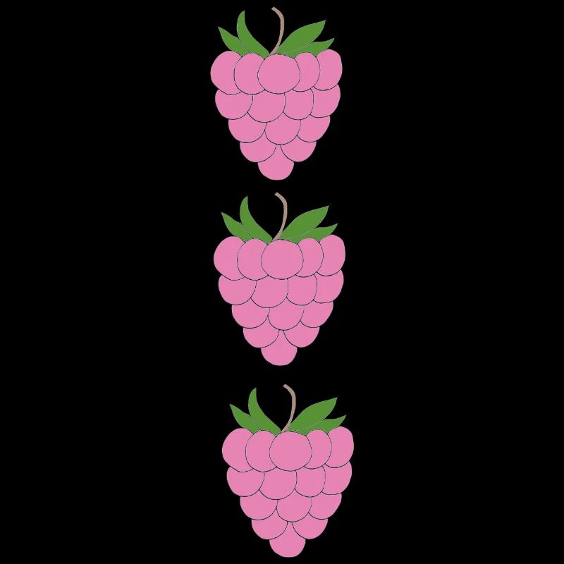 raspberries trio pattern