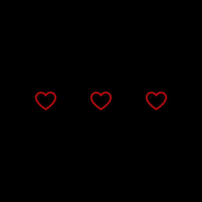 Ligne de symbole de cœurs