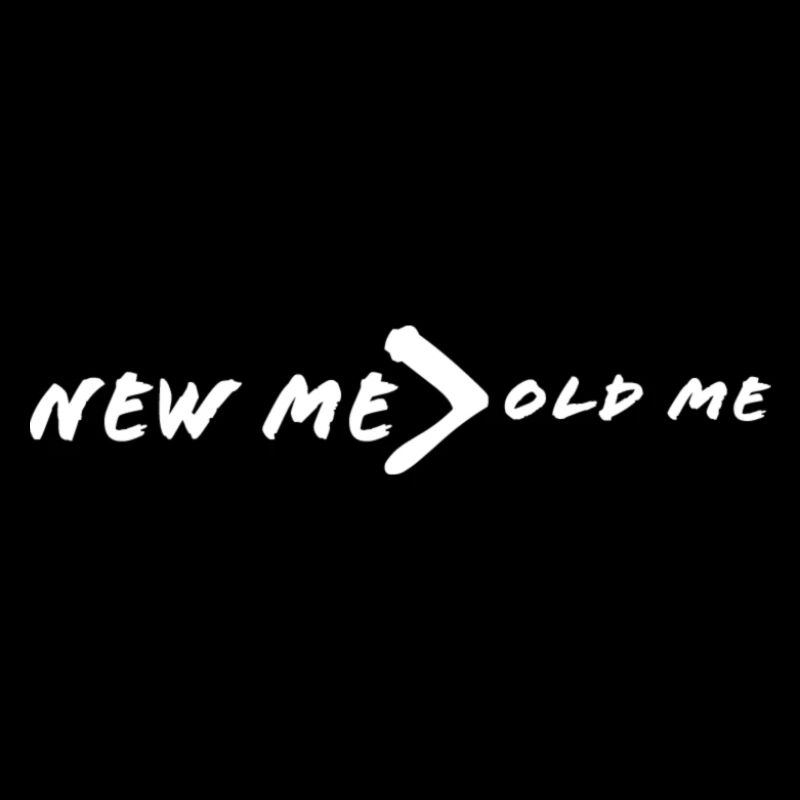 New Me bigger Old Me White