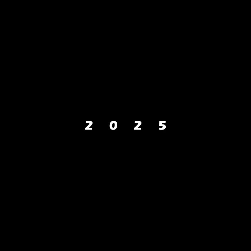 2025 Jahr Linie Element