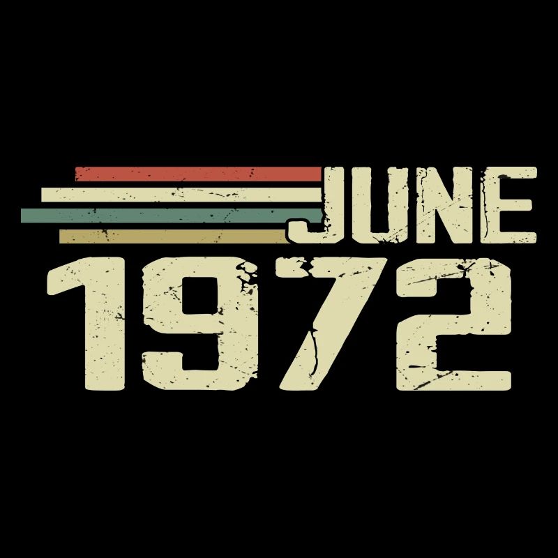 Juni 1972 Jahrestag Juni 1972 Juni 1972 Geburtstag
