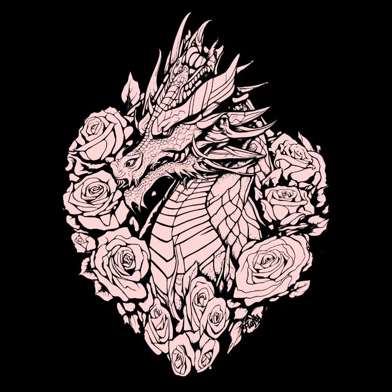 Dragon dans le bouclier