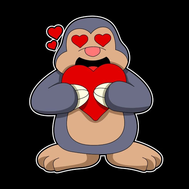 Mole with a heart