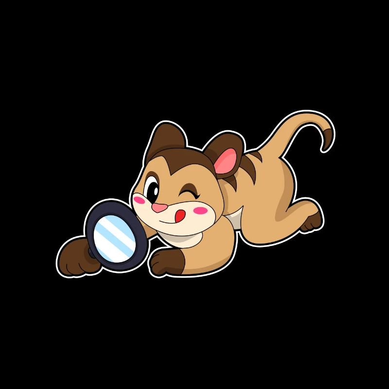 Meerkats with magnifying glass