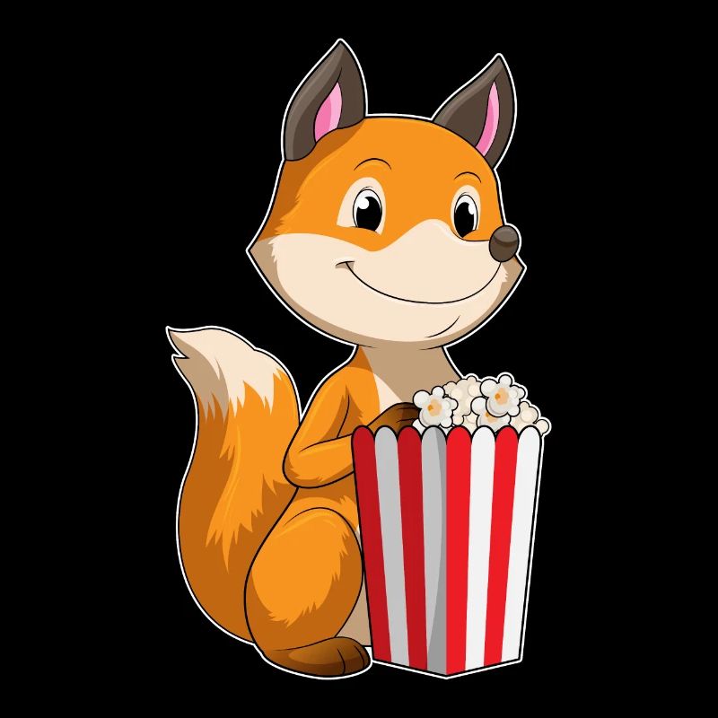 Renard au pop-corn