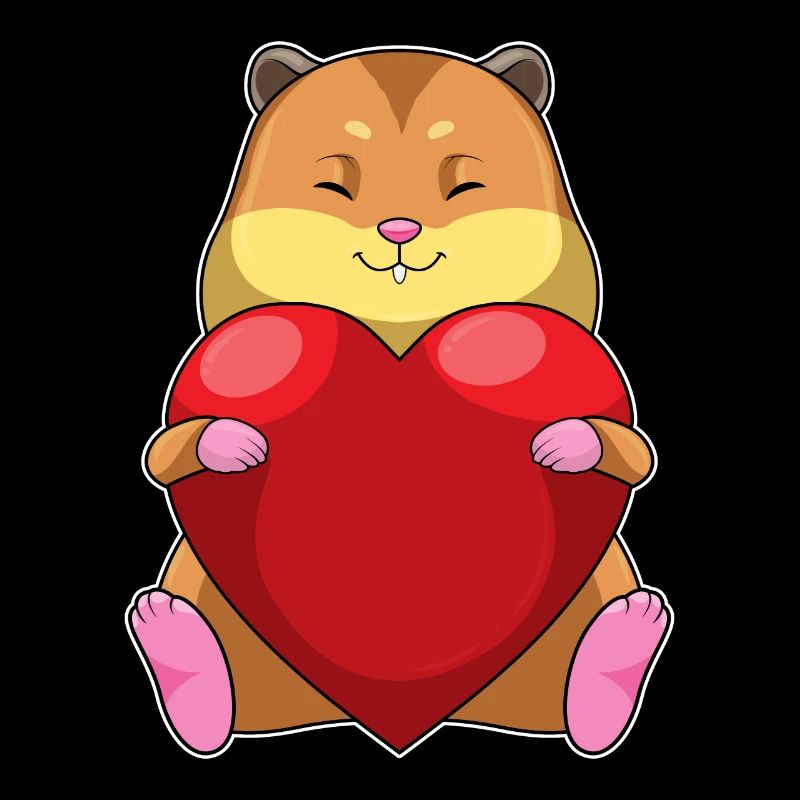 Hamster with heart