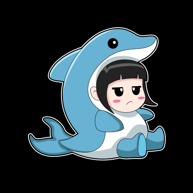 Child with dolphin costume