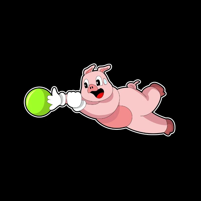 Boule de bowling de cochon