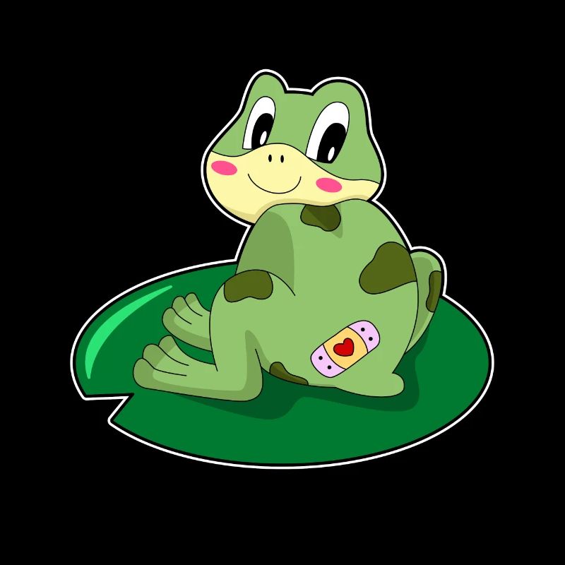 Frog Leaf Heart Patch