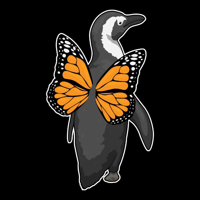 Ailes de papillon de pingouin