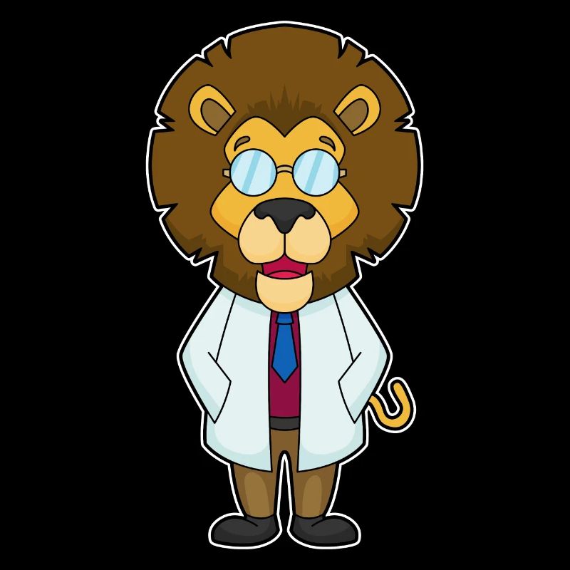 Löwe Arzt Arztkittel