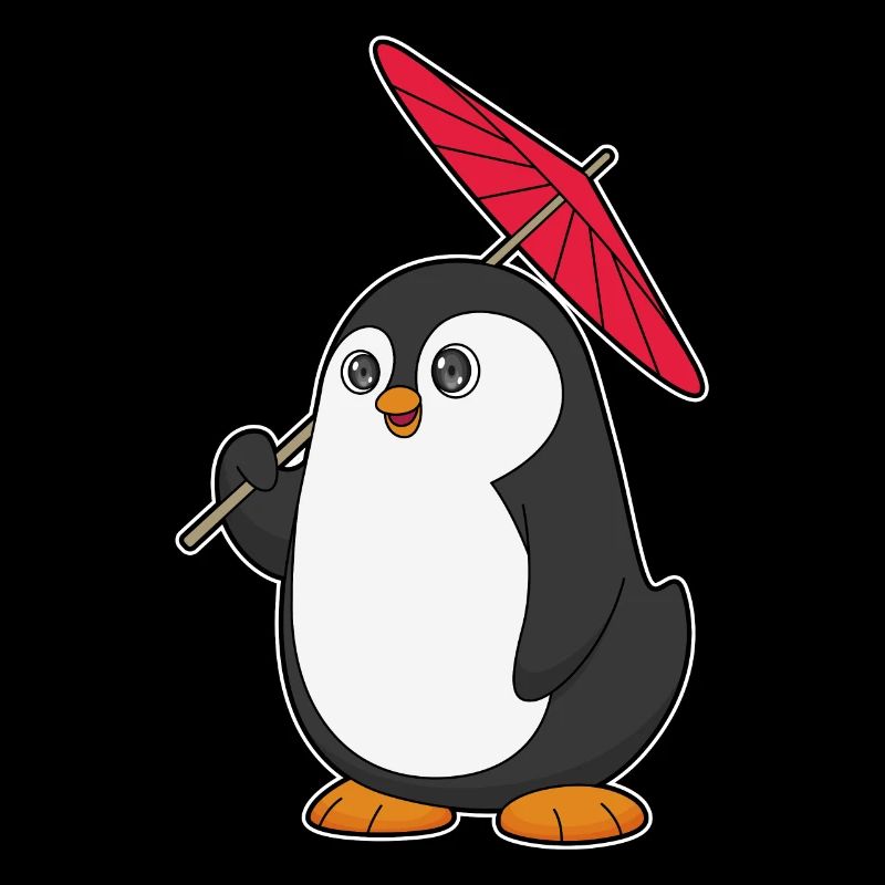 Pinguin Regenschirm