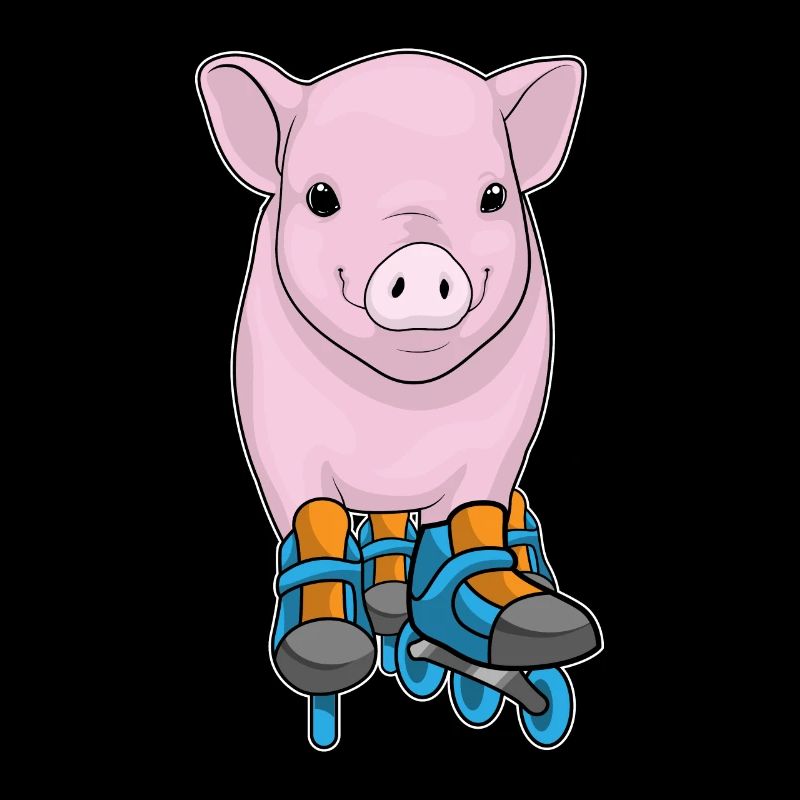Schwein Inline skating Rollschuhe