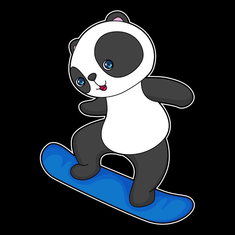 Panda Snowboard Wintersport