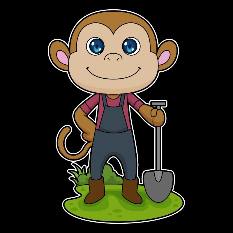 Monkey Farmer Shovel