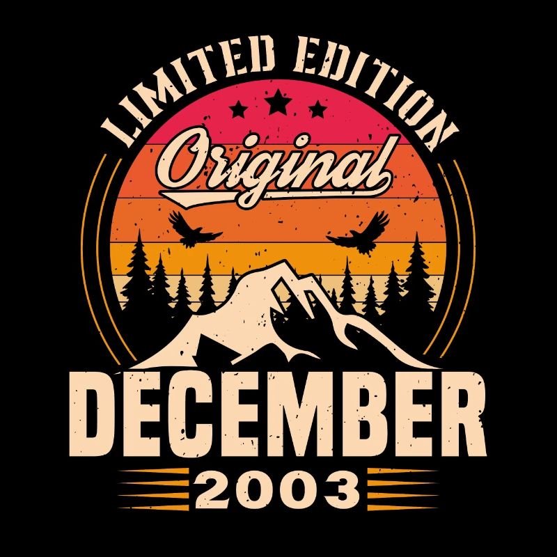 Geburtstagsgeschenk geboren im Dezember 2003