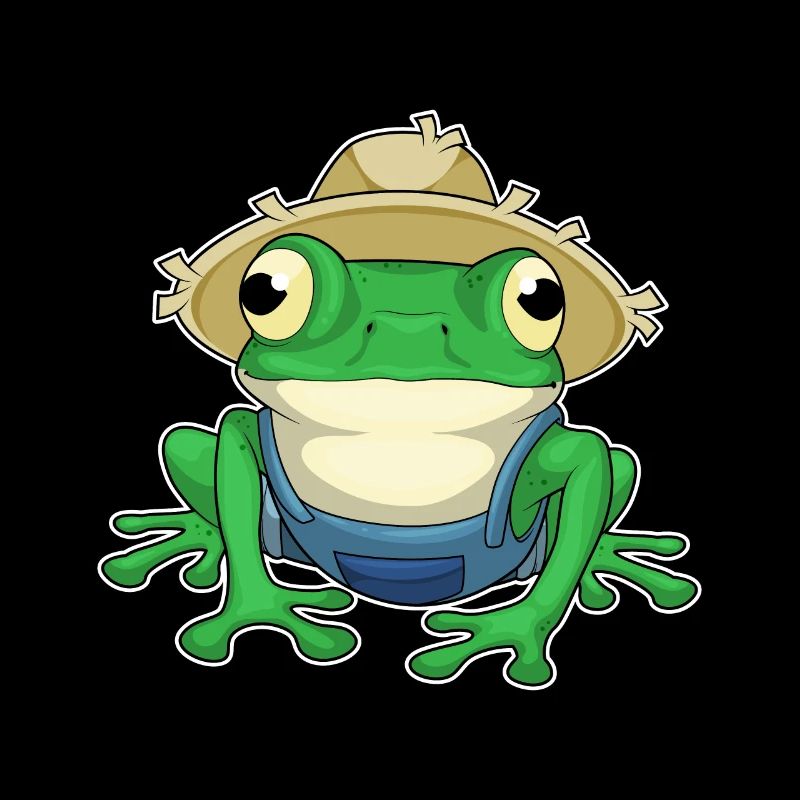 Chapeau de fermier de grenouilles