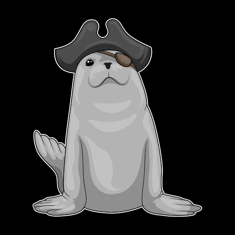 Patch œil de pirate de phoque