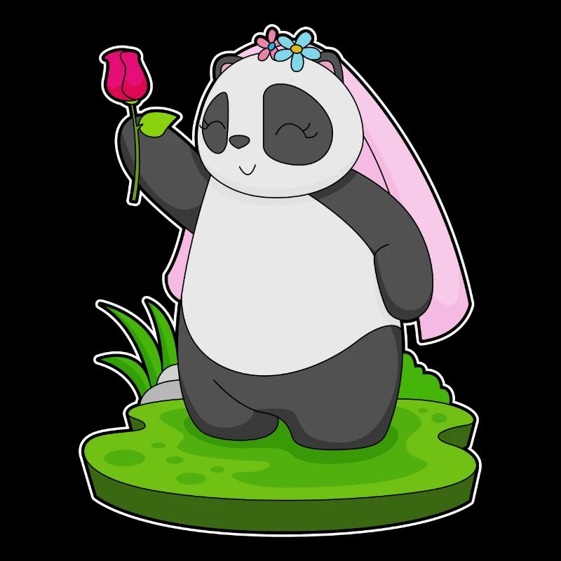 Panda Bride Rose Mariage