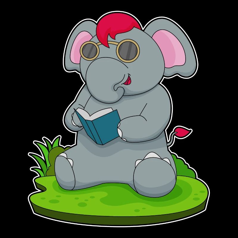 Elephant Book Glasses