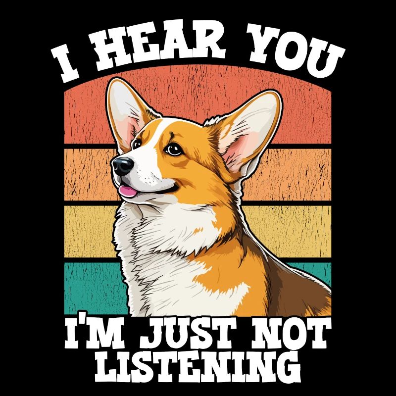 Corgi je t’entends je n’écoute tout simplement pas