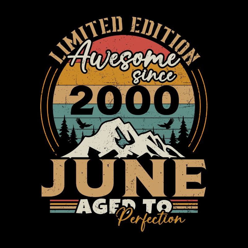 Juni 2000 Retro Vintage Geburtstagsgeschenk