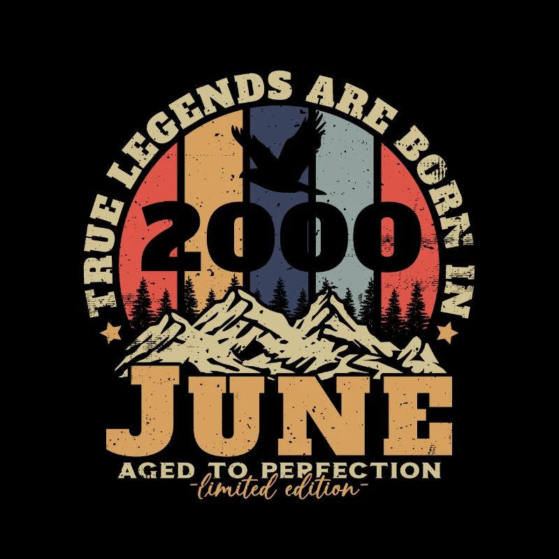 Juni 2000 Retro Vintage Geburtstagsgeschenk