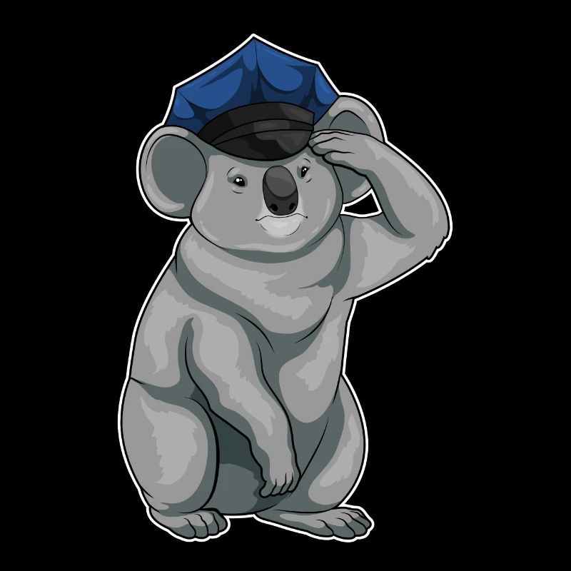 Koala politimand cap